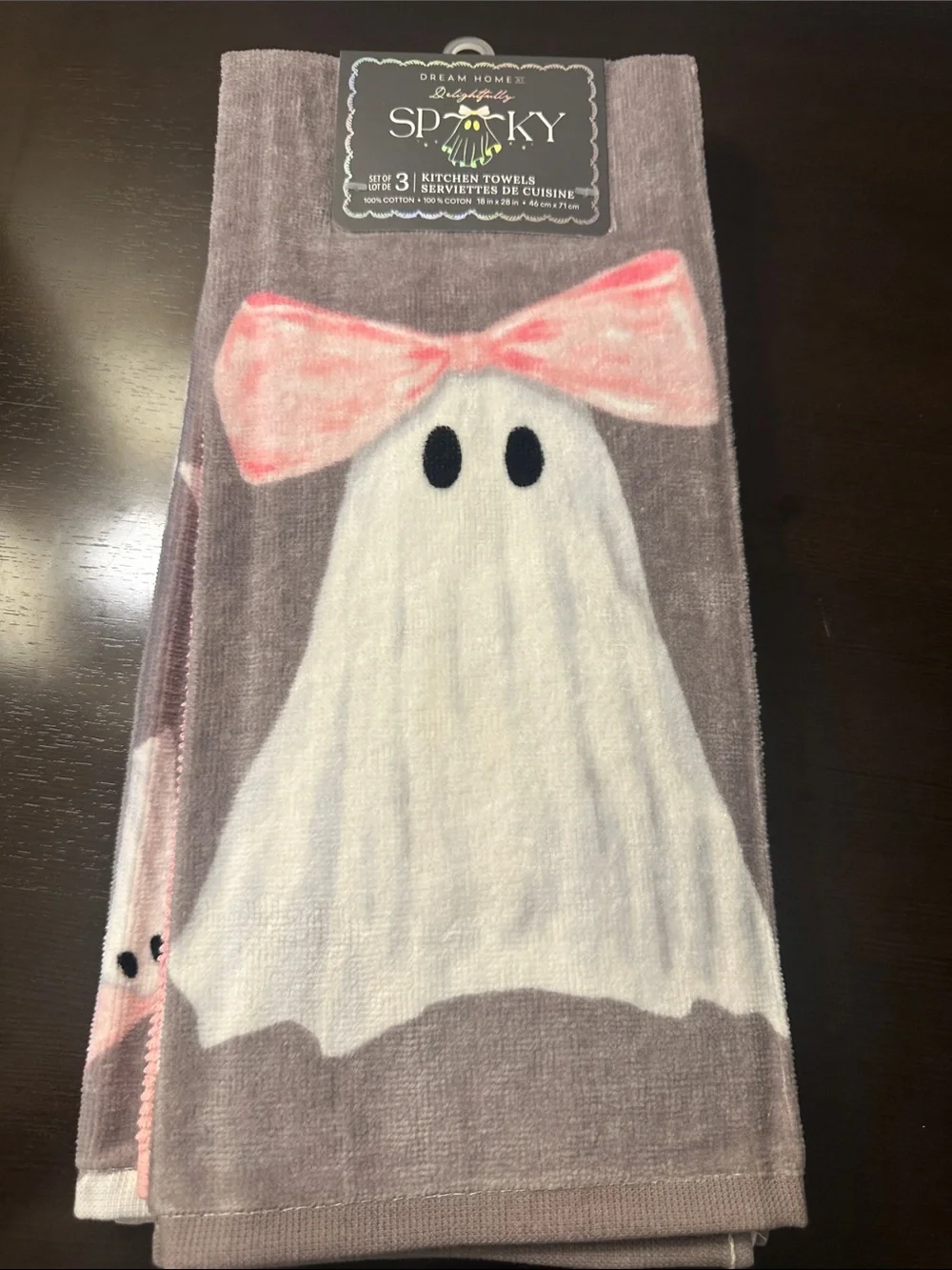 Dream Home spooky girl ghost set of 3 kitchen towels